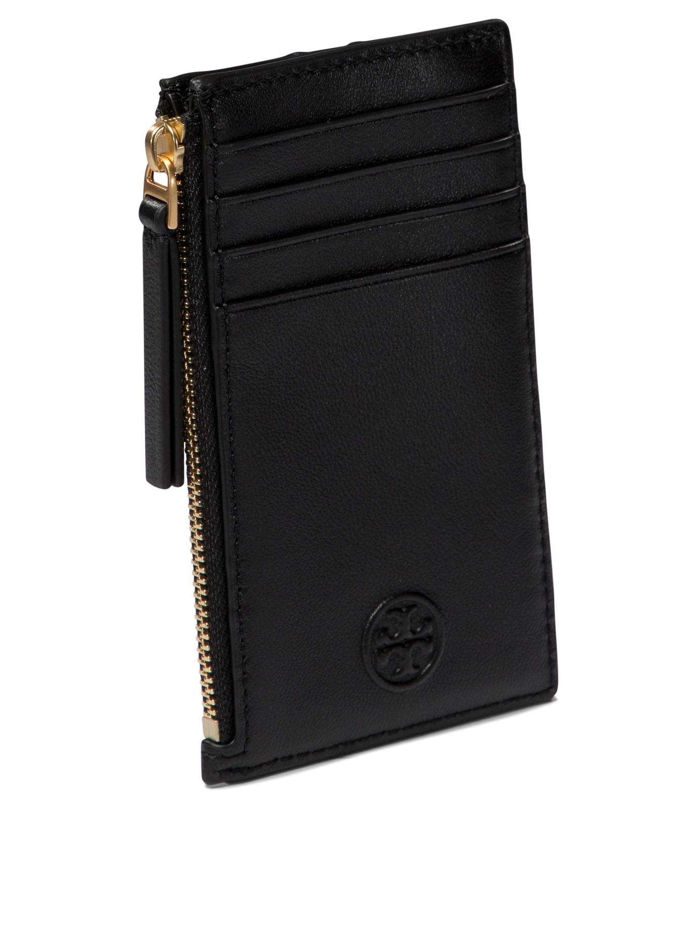 TORY BURCH Black   Fleming zippered card holder